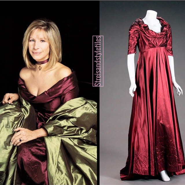Timeless concert gown and cape, designed by Barbra Streisand