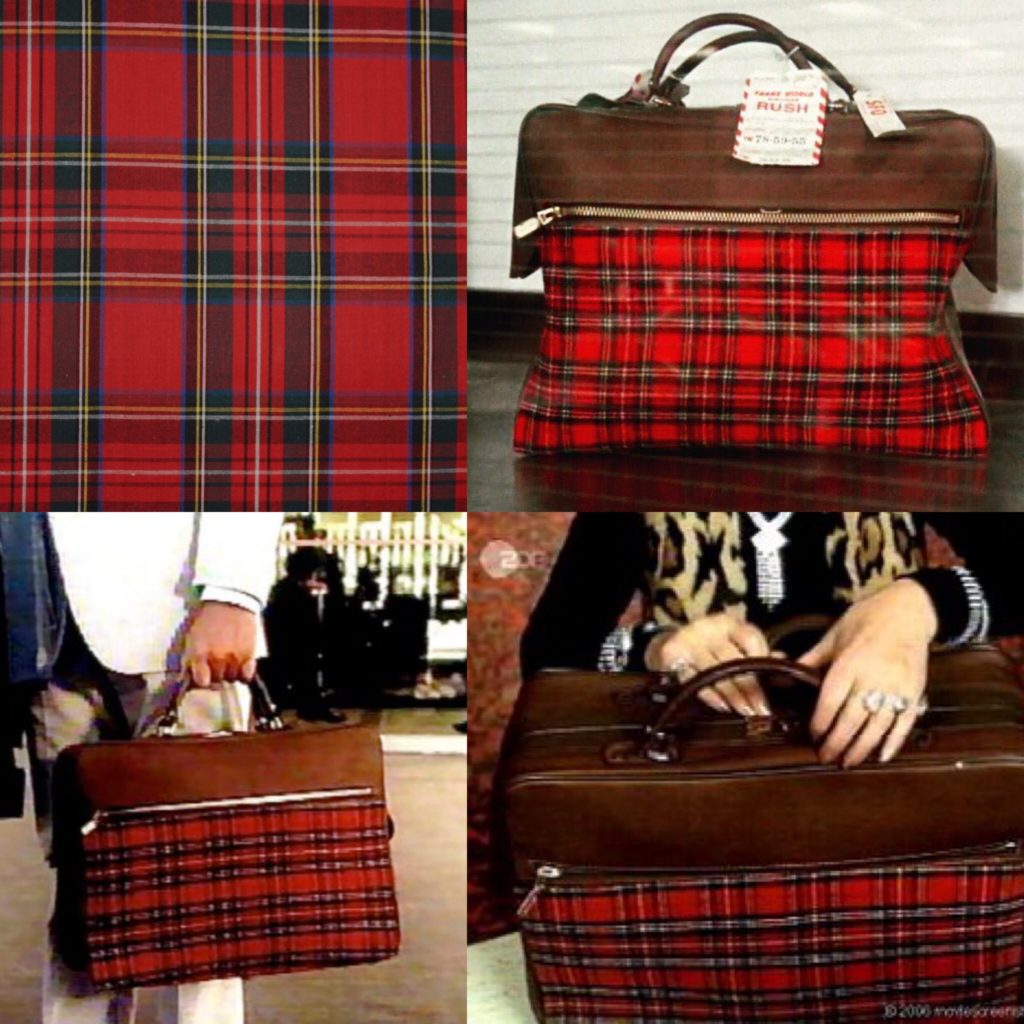 plaid carry on luggage