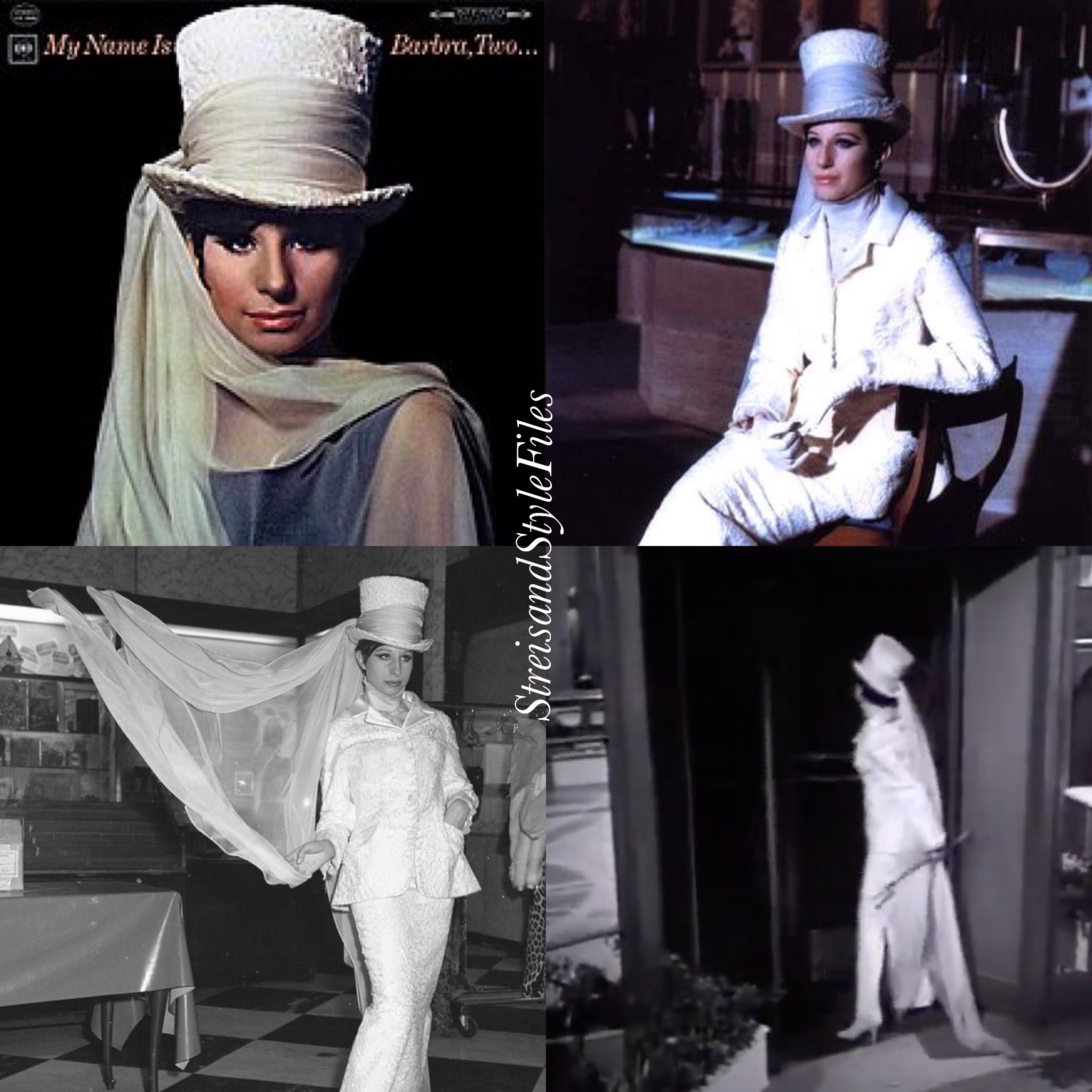 “My Name Is Barbra, Two…” album cover and T.V. special hat by Halston