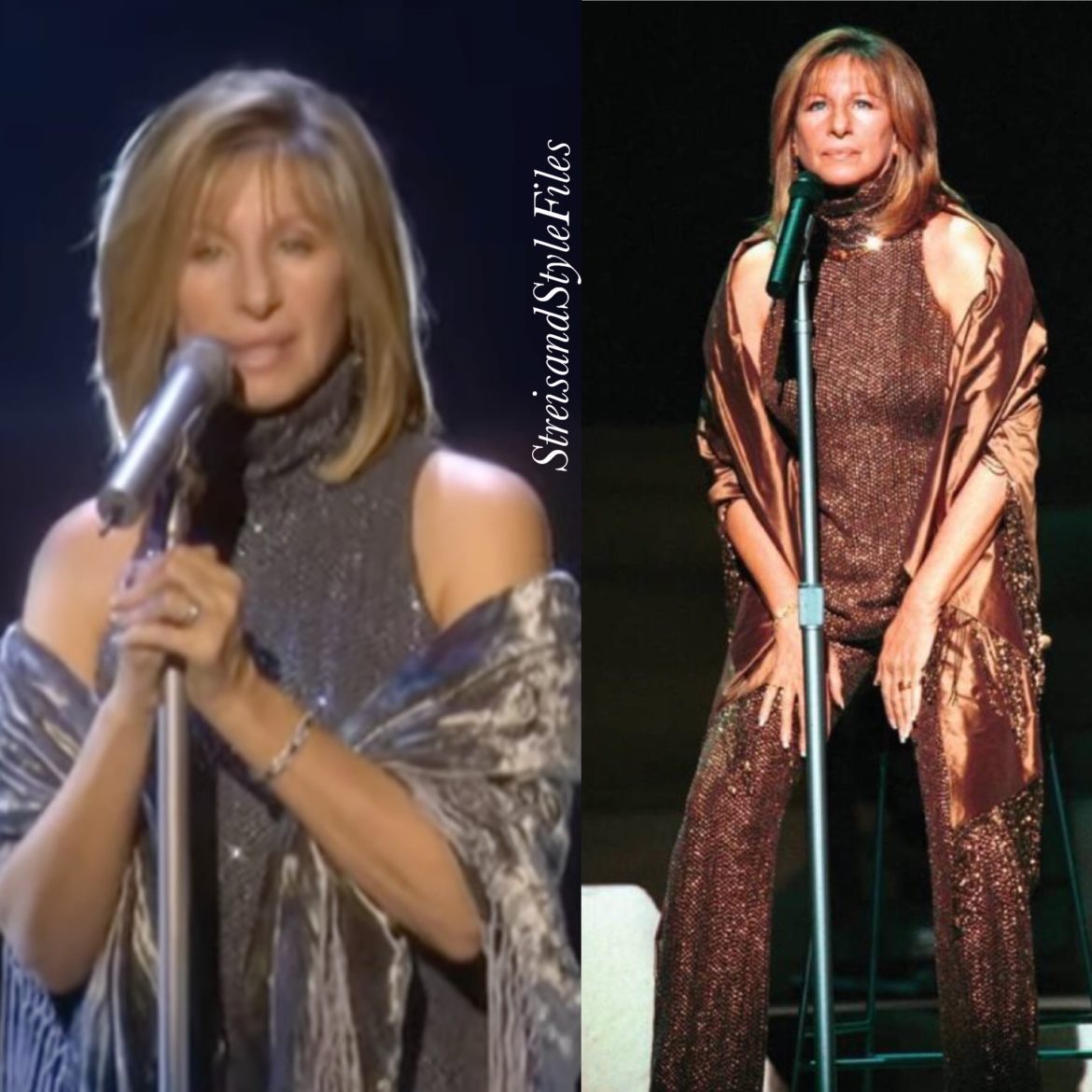 Timeless concert act one outfit, designed by Barbra Streisand