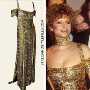 Barbra Streisand 1984 Klimt Gown by Ray Aghayan